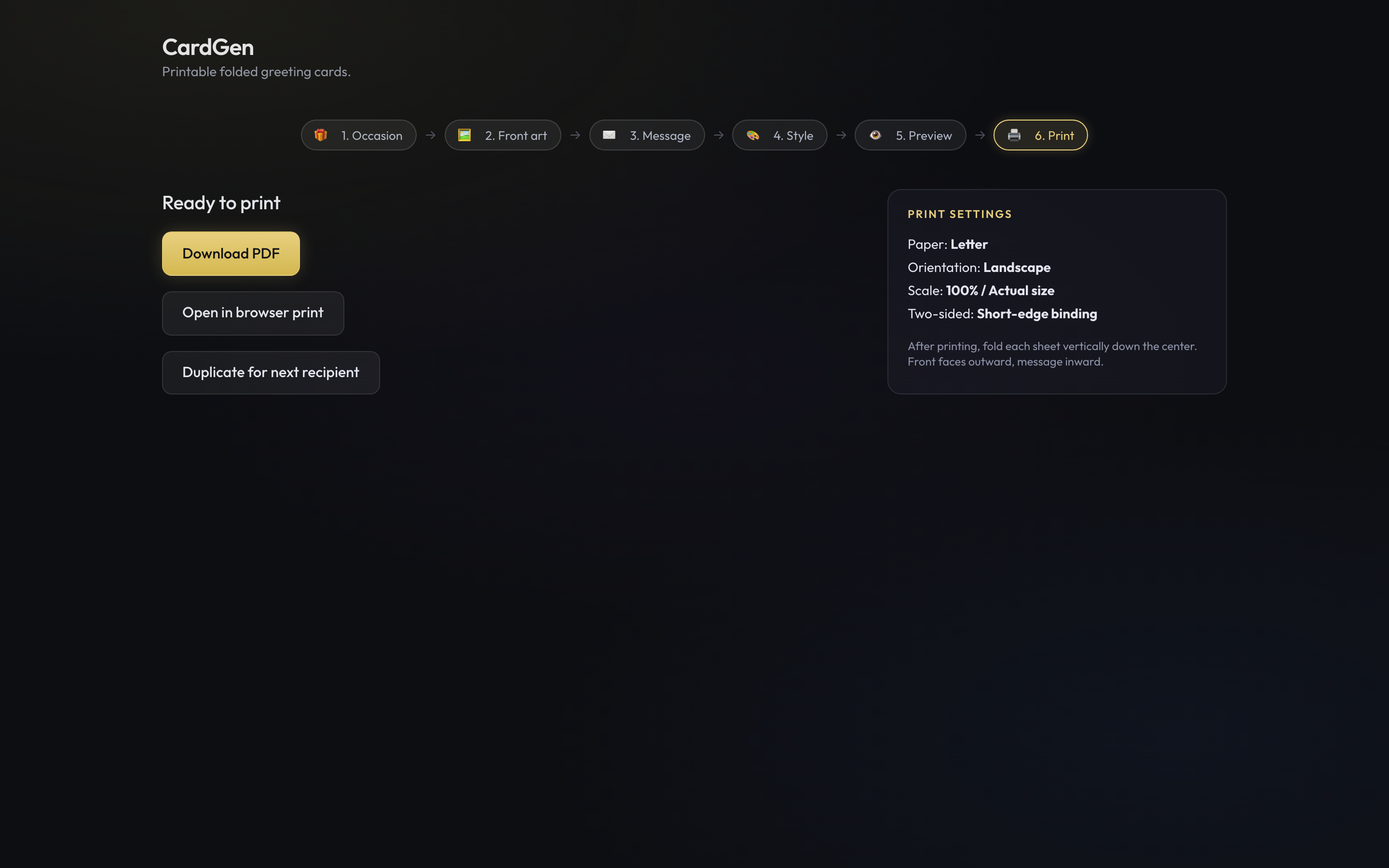 CardGen screenshot 3