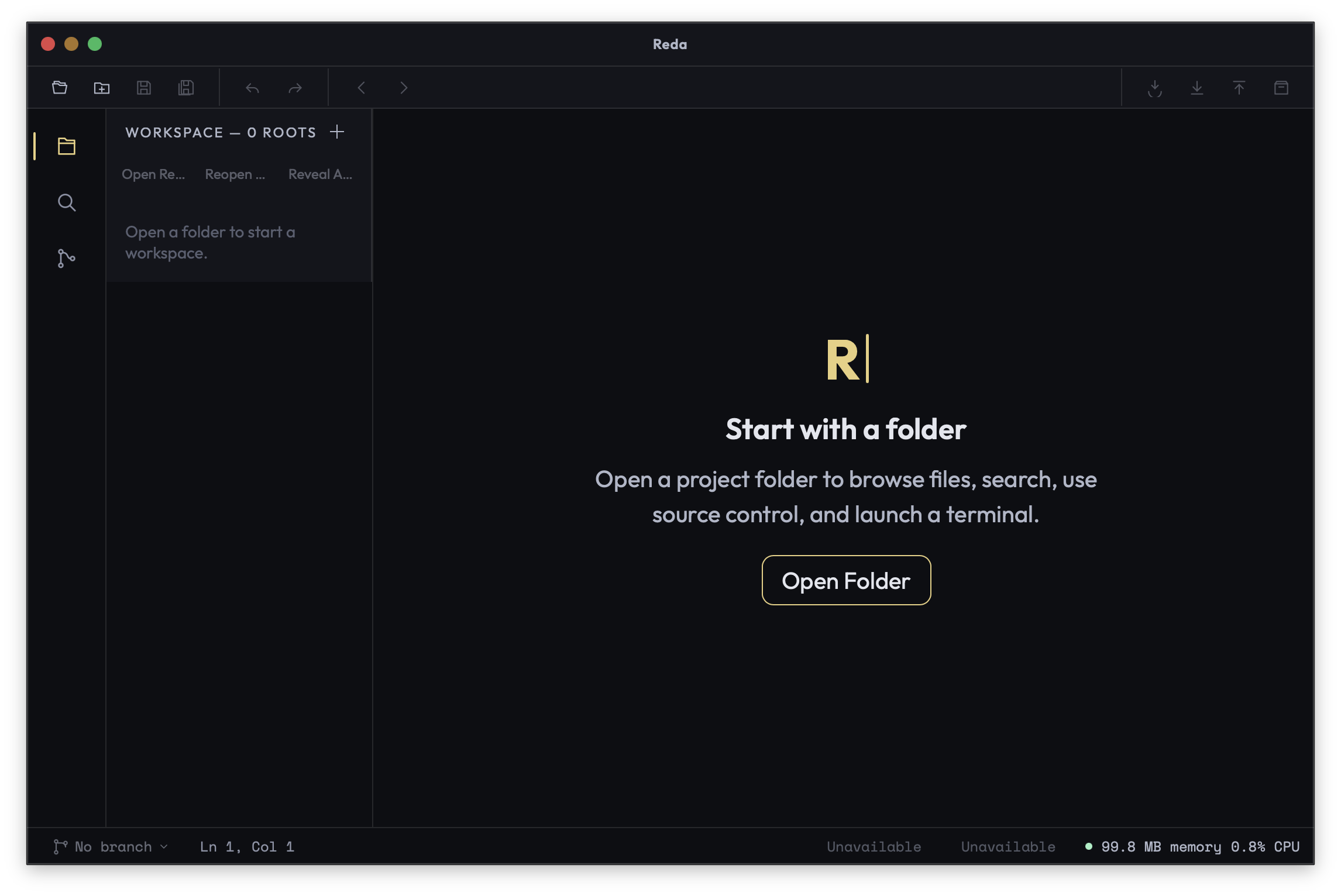 Reda IDE screenshot 3