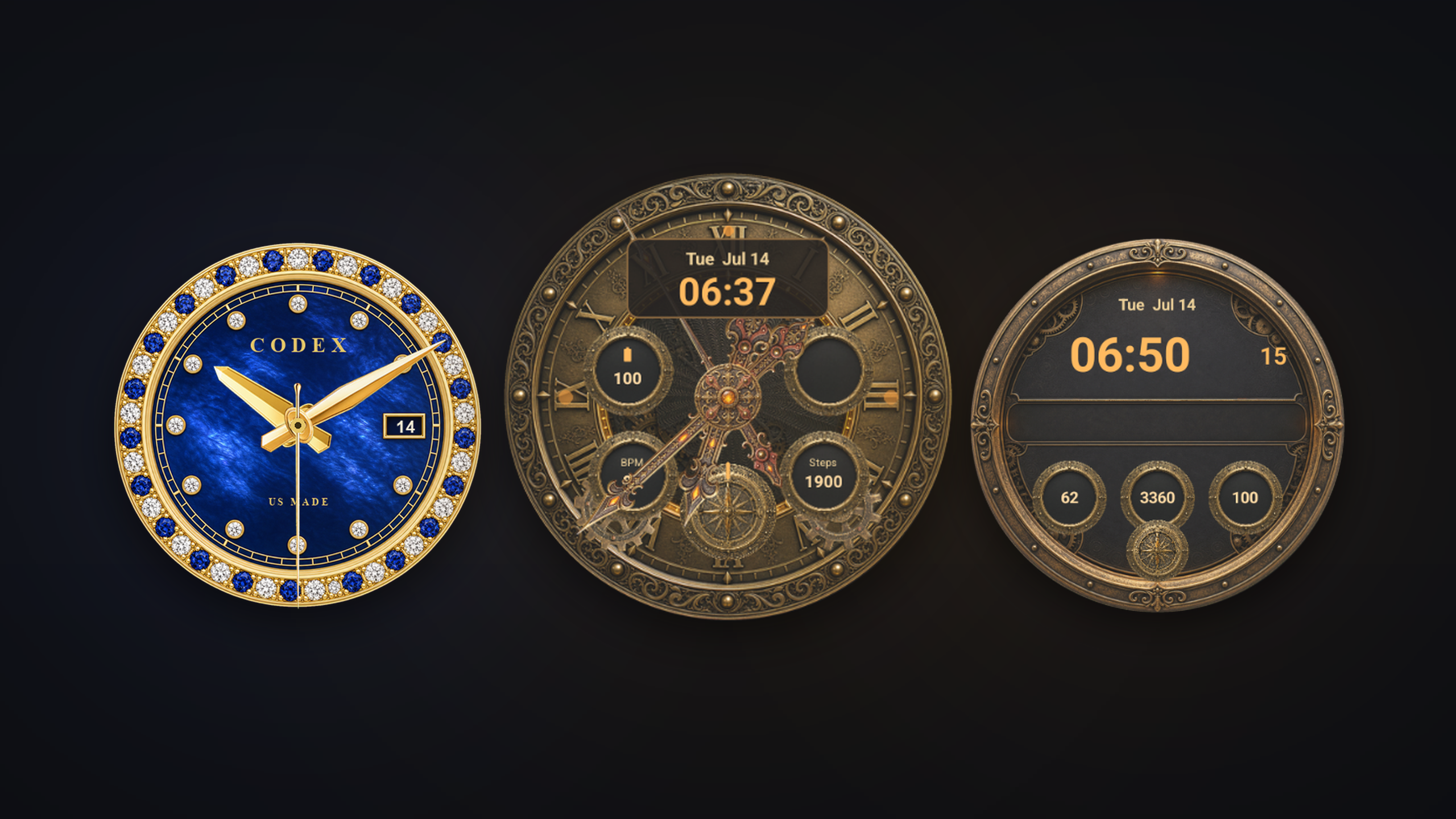 Wear OS Watch Faces hero screenshot